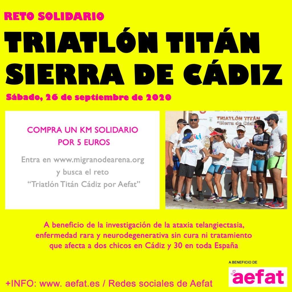 Cartel reto Titán Cádiz para Aefat
